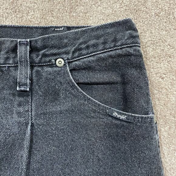 VTG 80s Wrangler Women’s Black Jeans 31x30 Made in USA High Rise Tapered Leg - Picture 2 of 13